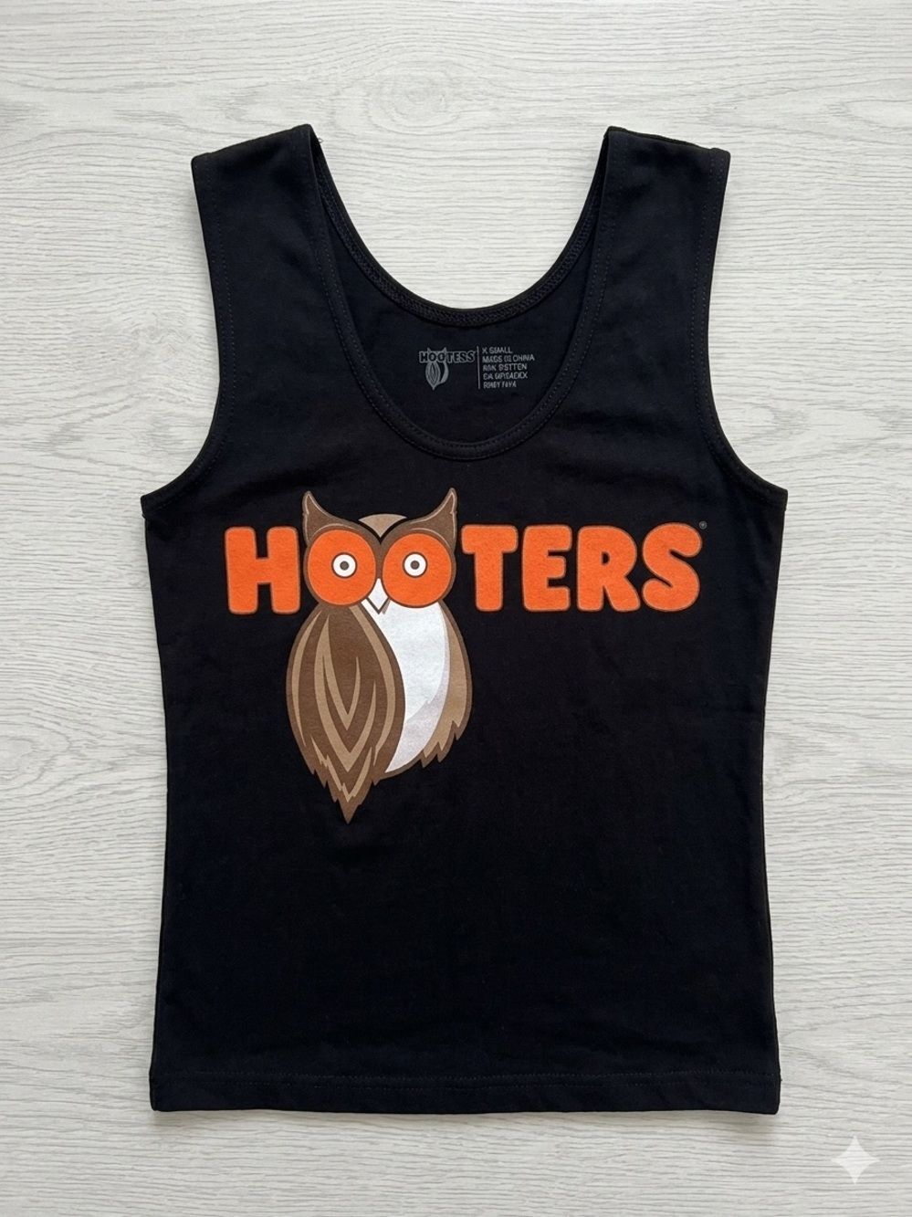 Hooters Tank Top Xtra Small Black